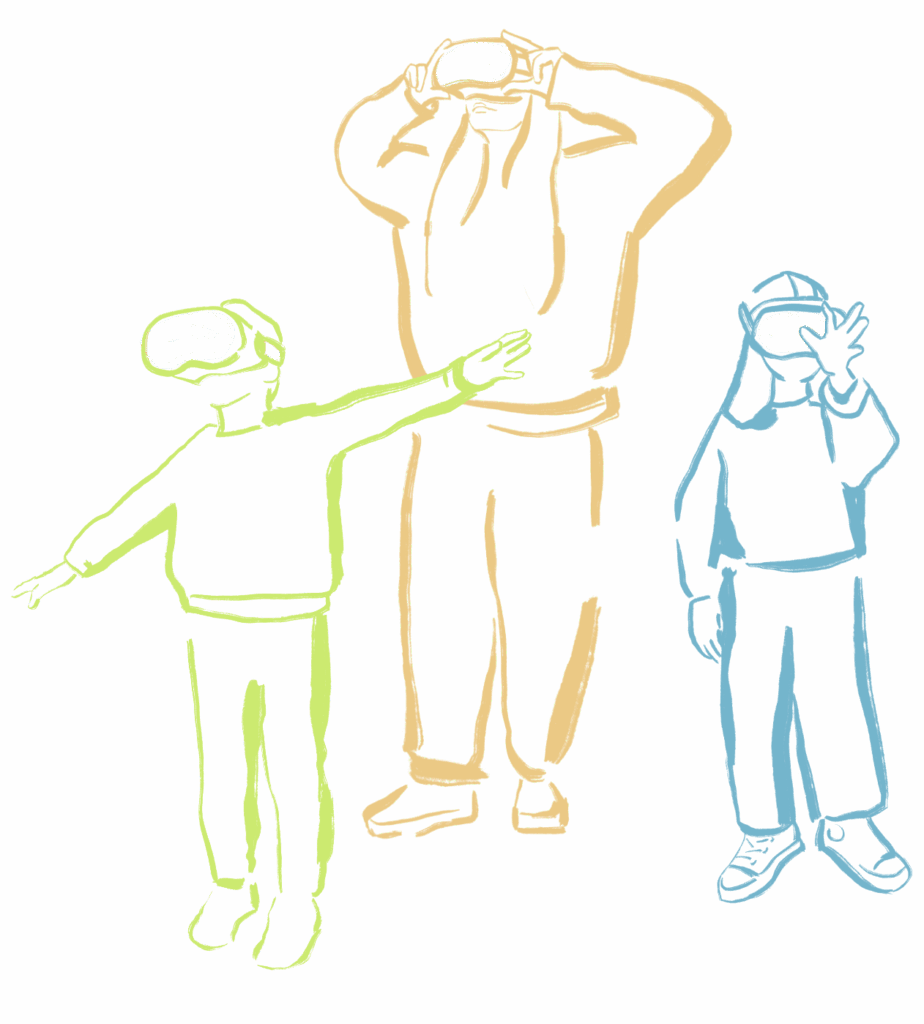 Siluetes Realitat Virtual Mutua Terrassa